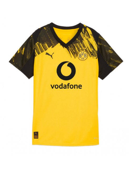 Borussia Dortmund Replika Hemmakläder Dam 2025-26 Kortärmad Borussia Dortmund Replika Hemmakläder Dam 2025-26 Kortärmad